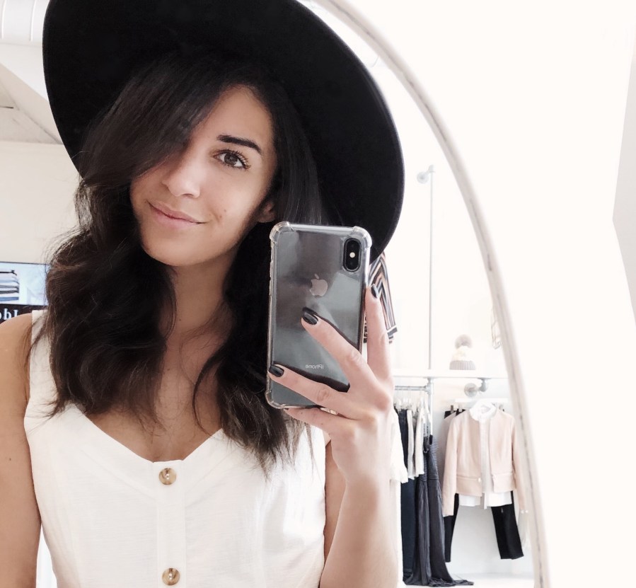 Selfie avec un chapeau