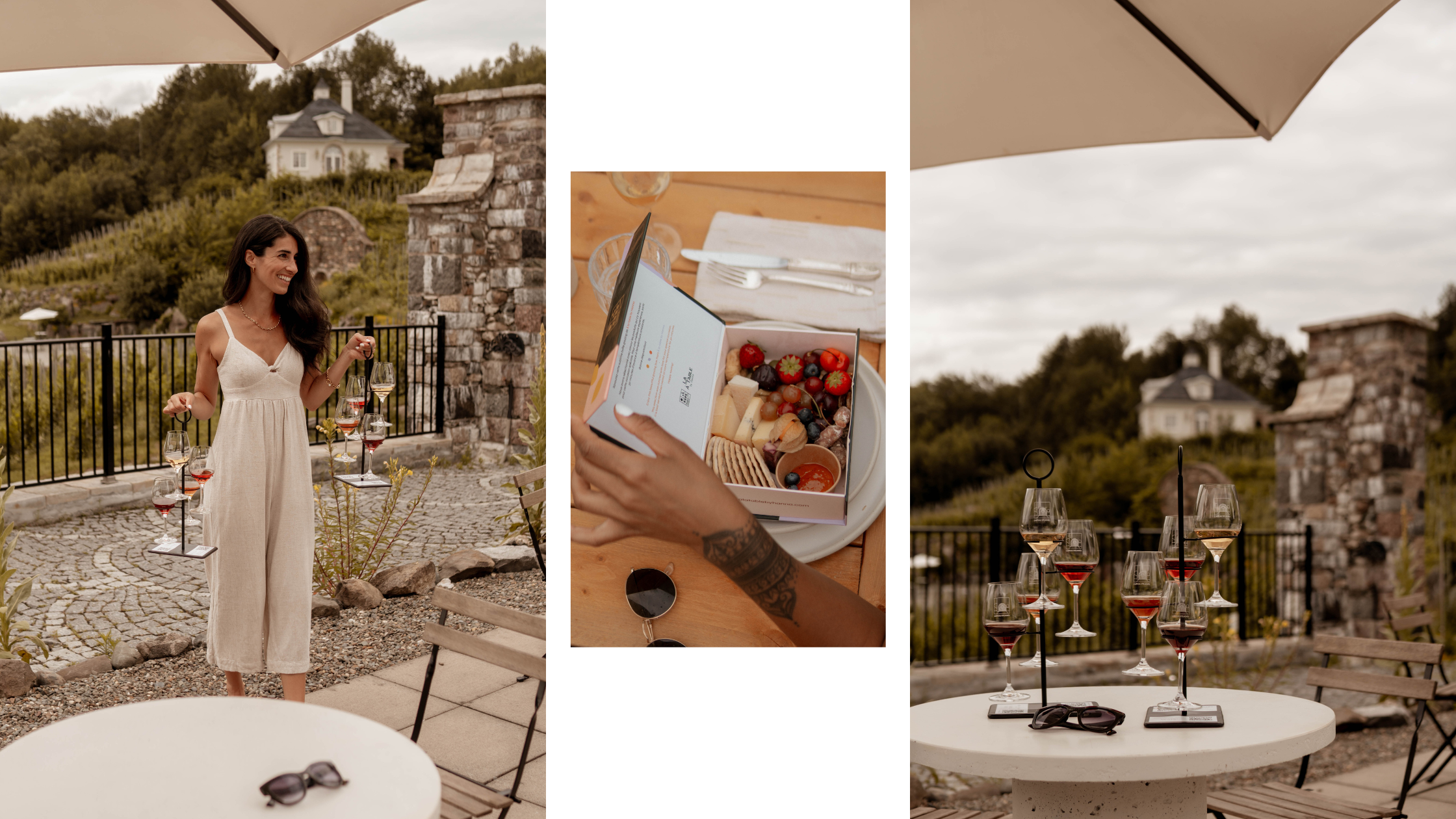 La dégustation de vins et le pique-nique gastronomique de À la table by Hanna sont des inco